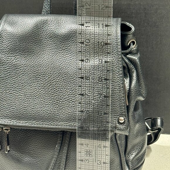Genuine Leather Women\'s Backpack - Black main image 11